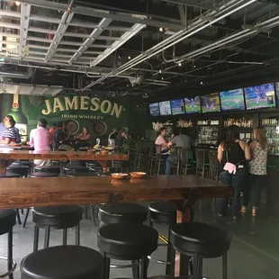 customers at the bar