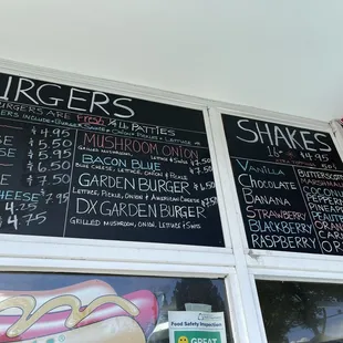 May 2024 Shakes Menu