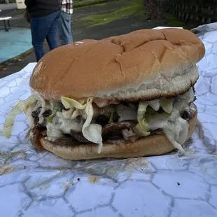 Mushroom Onion Burger