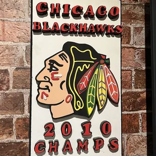 chicago blackhawks 2010 champs sign