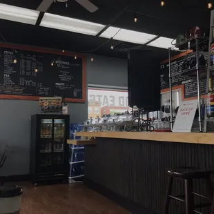 Front ordering area...