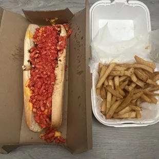 Southpaw hoagie and Cajun fries
