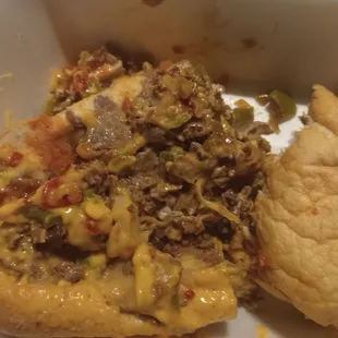 My cheese steak. Mush..