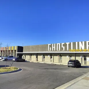 the front of the restaurant