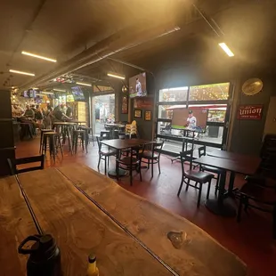 Inside seating