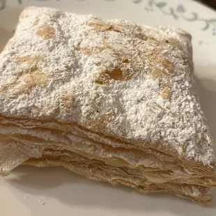 Custard filled puff pastry