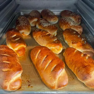 Cream cheese and jalapeños bolillos