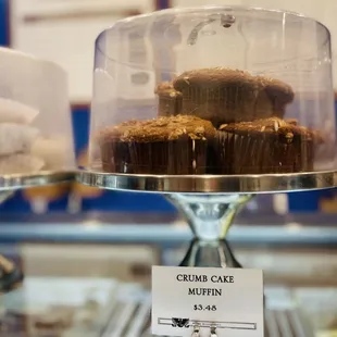 cupcakes and muffins on display