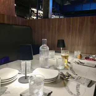 interior, sushi and sashimi