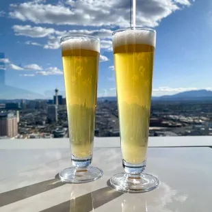 Glasses of Ayinger Beer