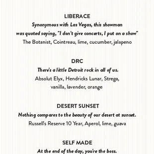 Signature Cocktail Menu (2 of 2)