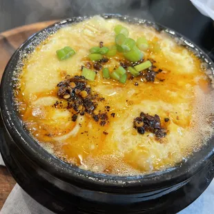 Steamed Egg with &quot;My Favorite Chili Oil&quot; - delicious!