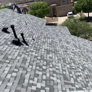the roof of a home in the desert