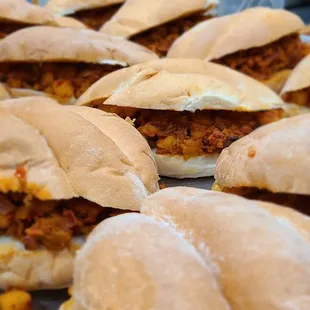Pambazos waiting to be dunked and fried