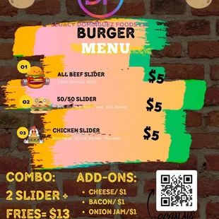 Pop-Up Menu for 7/27/22 at Morgan Territory Brewing