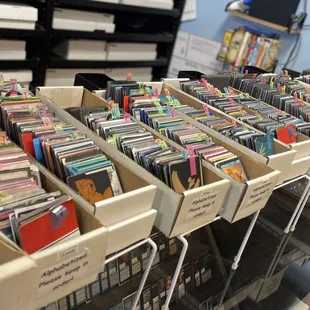 We have thousands of singles available for Magic. Each box is sorted by color and alphabetically to quickly and easily find what you need!