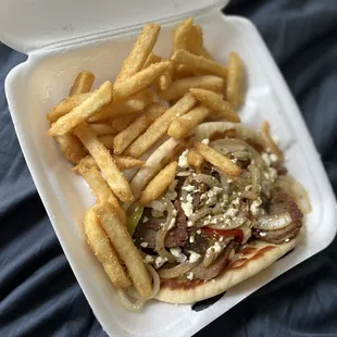 Gyros Supreme Sandwich Combo Meal