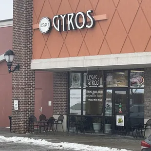 Front entrance to Legacy Gyros.