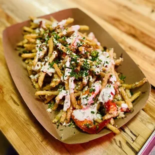 Lobster garlic fries