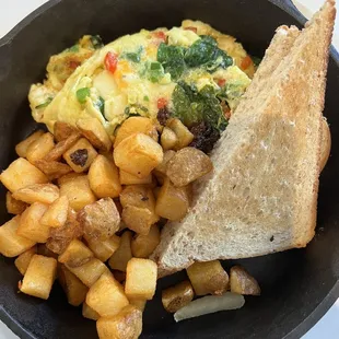 Oily flavored omelette