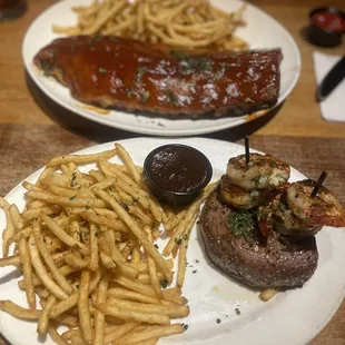 BBQ ribs &amp;&amp; surf and turf