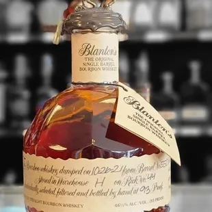 a bottle of bourbon
