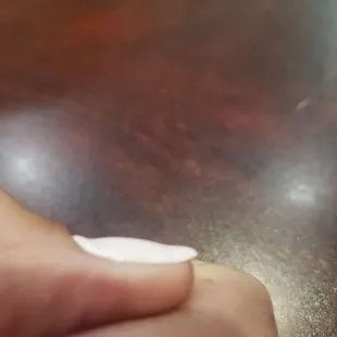 Looks like a kid polished my hands