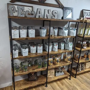 a display of products in a store