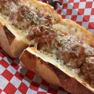 Small meatball sub.