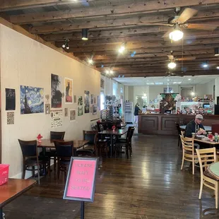 Inside restaurant