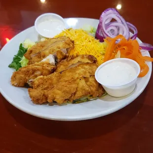 Breaded Southern Fried Chicken Salad