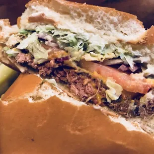 The 100% plant-based Impossible Burger!