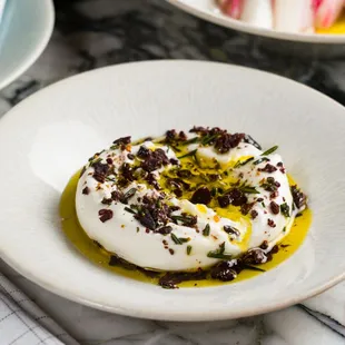 a plate of food on a table