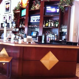 the bar area