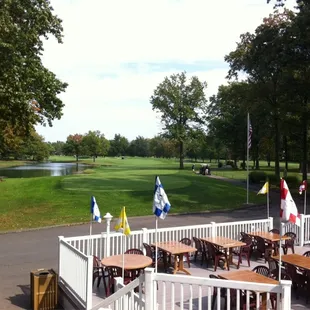 Hit em straight!  Great view from the grill room.