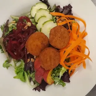 Beet goat cheese salad