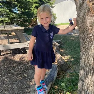 Playing and learning outside provides students with the opportunity to develop their imagination and physical capabilities.