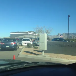 Sitting in line to pick up the study monkeys!