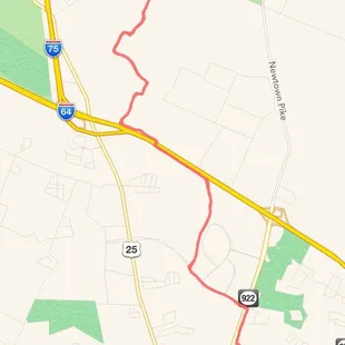 GPS map of the trail.