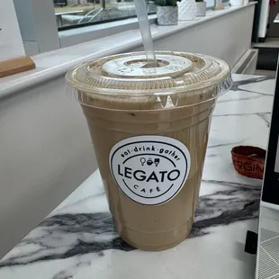 Vanilla espresso latte