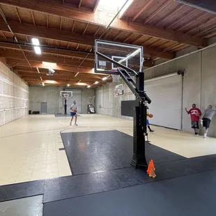 Inside the gym