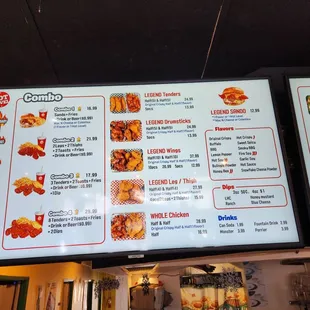 Update 11/16 new menu