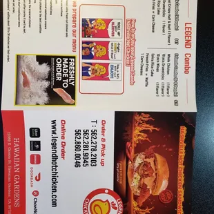 New menu from 1/20/22
