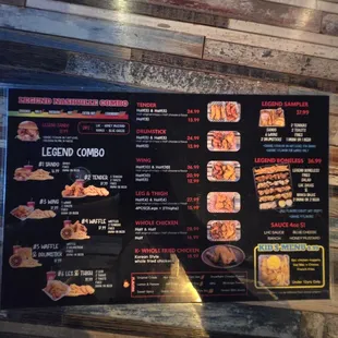 New menu