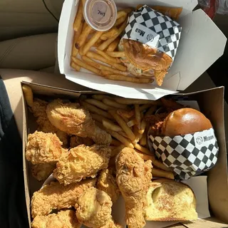 #5. Waffle & 2 Drumsticks Fries