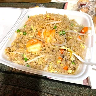 Shrimp fried rice