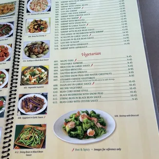 Updated menu
