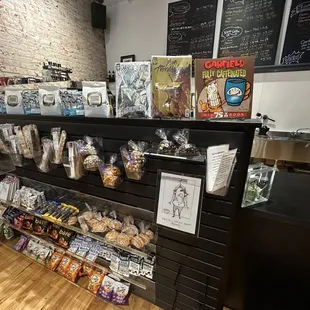 a display of items