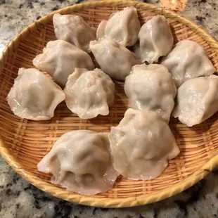 Shrimp,pork with leek dumpling