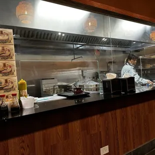 a restaurant kitchen